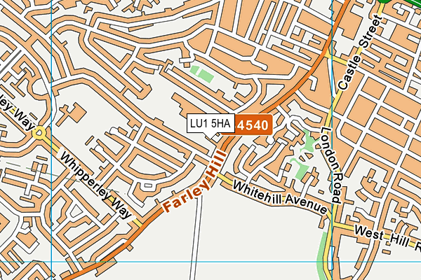 LU1 5HA map - OS VectorMap District (Ordnance Survey)