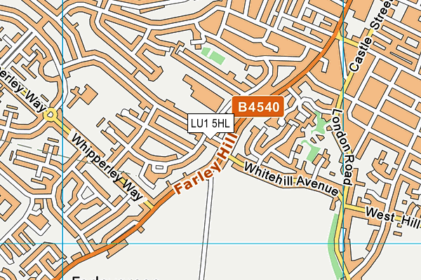 LU1 5HL map - OS VectorMap District (Ordnance Survey)