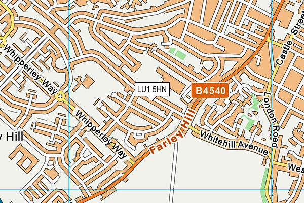 LU1 5HN map - OS VectorMap District (Ordnance Survey)