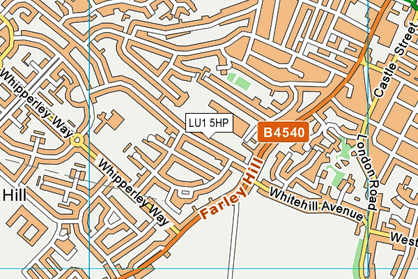 LU1 5HP map - OS VectorMap District (Ordnance Survey)