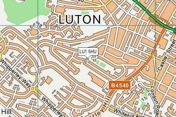 LU1 5HU map - OS VectorMap District (Ordnance Survey)