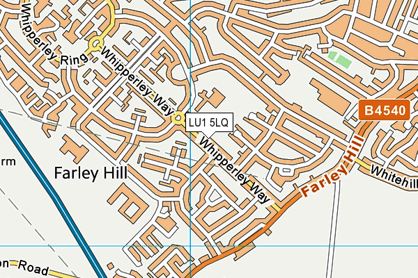 LU1 5LQ map - OS VectorMap District (Ordnance Survey)