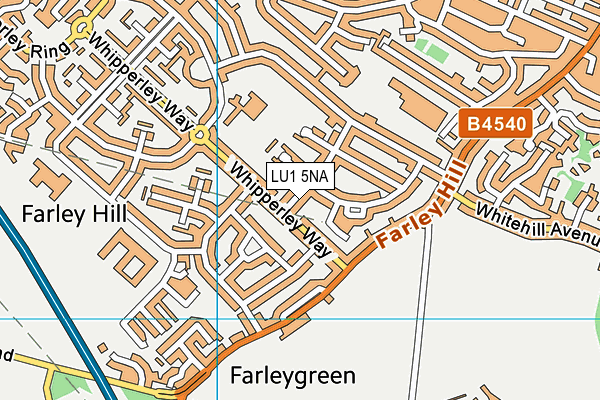 LU1 5NA map - OS VectorMap District (Ordnance Survey)