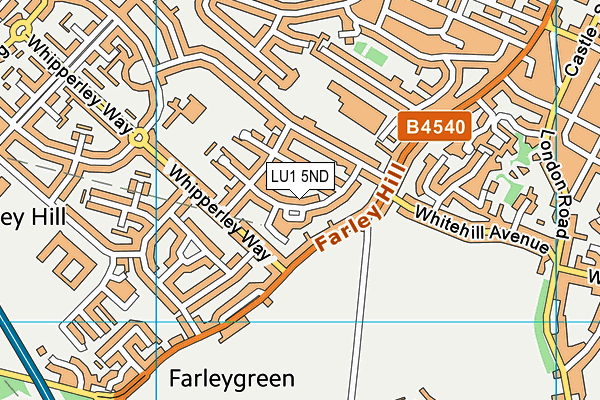 LU1 5ND map - OS VectorMap District (Ordnance Survey)