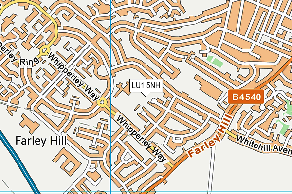 LU1 5NH map - OS VectorMap District (Ordnance Survey)