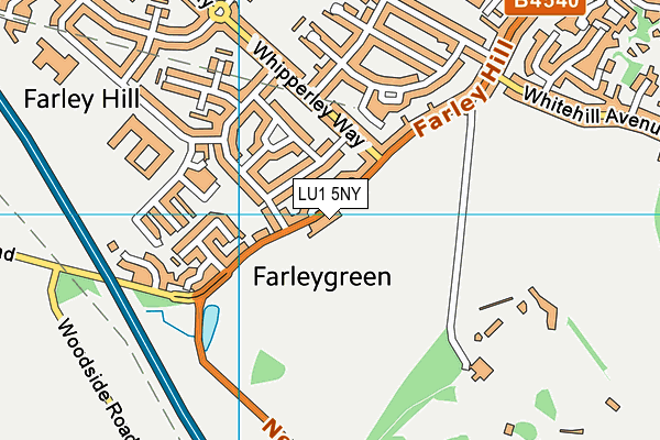 Stockwood Park map (LU1 5NY) - OS VectorMap District (Ordnance Survey)