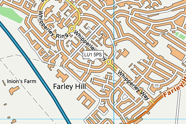 LU1 5PS map - OS VectorMap District (Ordnance Survey)