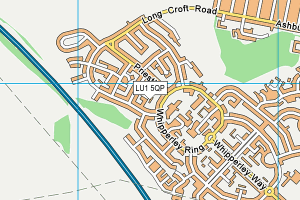 LU1 5QP map - OS VectorMap District (Ordnance Survey)