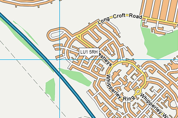 LU1 5RH map - OS VectorMap District (Ordnance Survey)