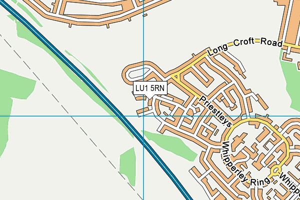 LU1 5RN map - OS VectorMap District (Ordnance Survey)