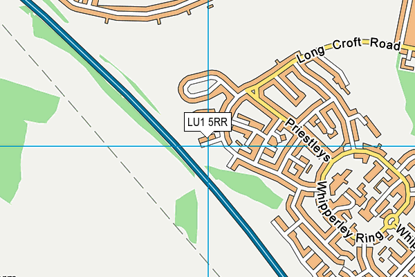 LU1 5RR map - OS VectorMap District (Ordnance Survey)