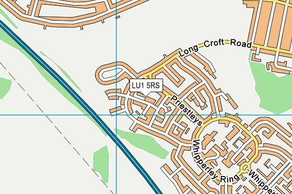 LU1 5RS map - OS VectorMap District (Ordnance Survey)