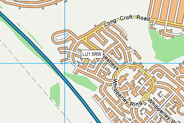 LU1 5RW map - OS VectorMap District (Ordnance Survey)