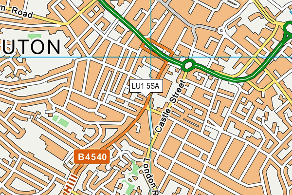 LU1 5SA map - OS VectorMap District (Ordnance Survey)