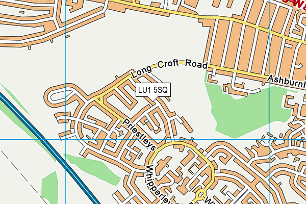 LU1 5SQ map - OS VectorMap District (Ordnance Survey)