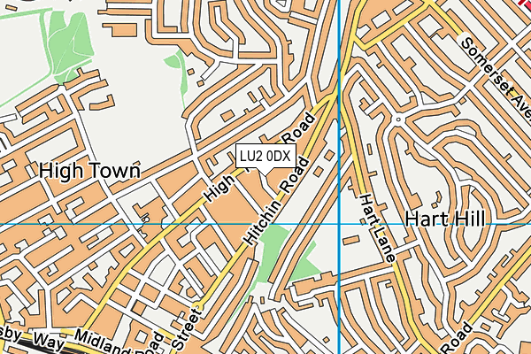 House Of Champions (Closed) map (LU2 0DX) - OS VectorMap District (Ordnance Survey)