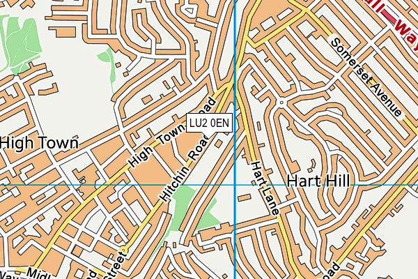 LU2 0EN map - OS VectorMap District (Ordnance Survey)