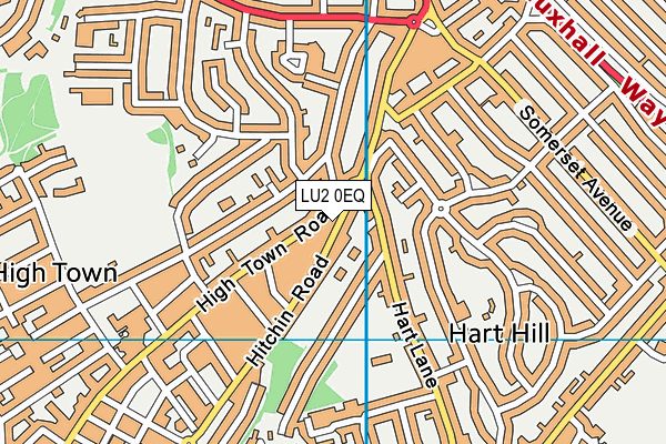 LU2 0EQ map - OS VectorMap District (Ordnance Survey)