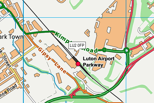 LU2 0FP map - OS VectorMap District (Ordnance Survey)