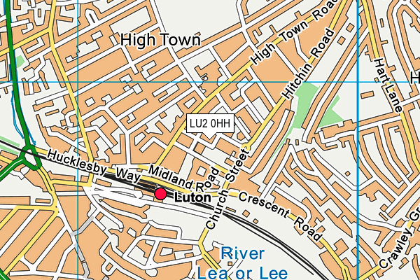 LU2 0HH map - OS VectorMap District (Ordnance Survey)