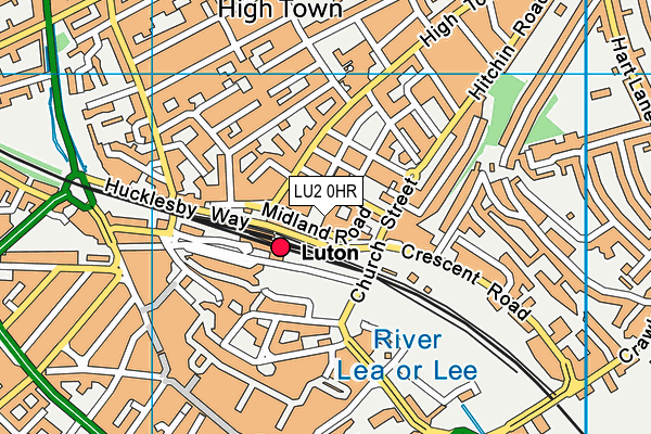 LU2 0HR map - OS VectorMap District (Ordnance Survey)