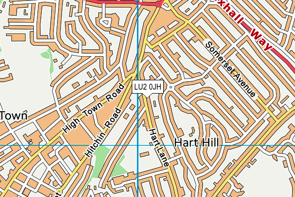 LU2 0JH map - OS VectorMap District (Ordnance Survey)