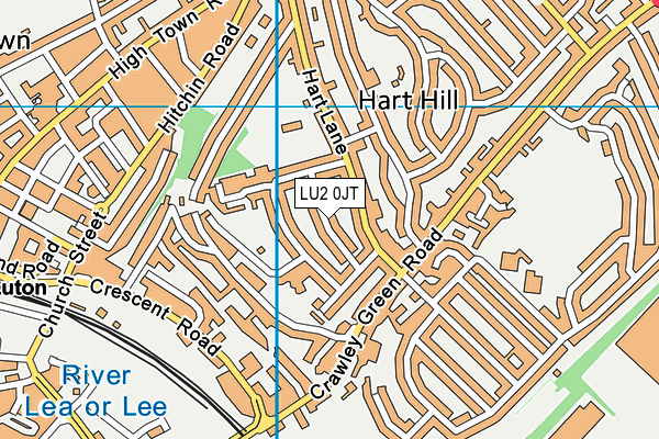 LU2 0JT map - OS VectorMap District (Ordnance Survey)