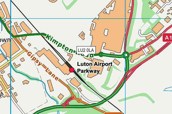 LU2 0LA map - OS VectorMap District (Ordnance Survey)