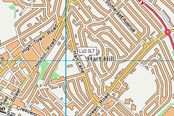 LU2 0LT map - OS VectorMap District (Ordnance Survey)