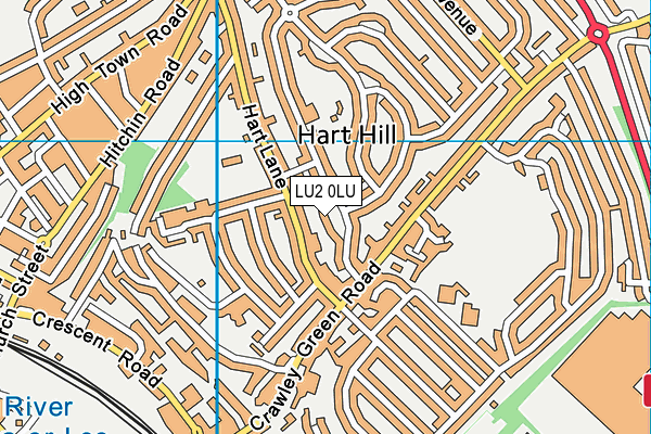 LU2 0LU map - OS VectorMap District (Ordnance Survey)