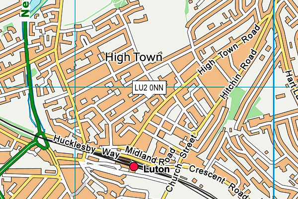 LU2 0NN map - OS VectorMap District (Ordnance Survey)
