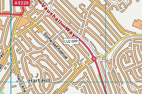 LU2 0PP map - OS VectorMap District (Ordnance Survey)