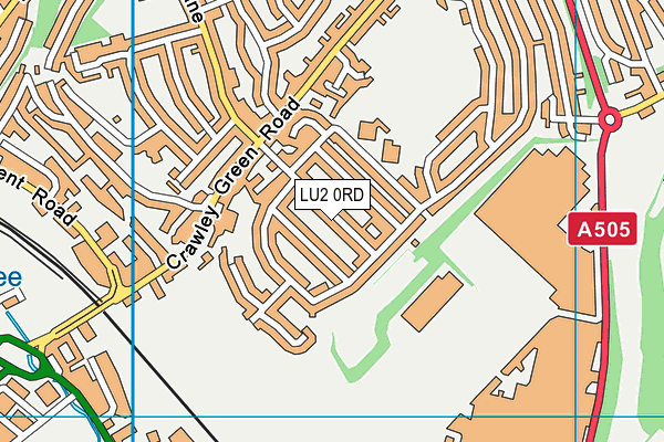 LU2 0RD map - OS VectorMap District (Ordnance Survey)