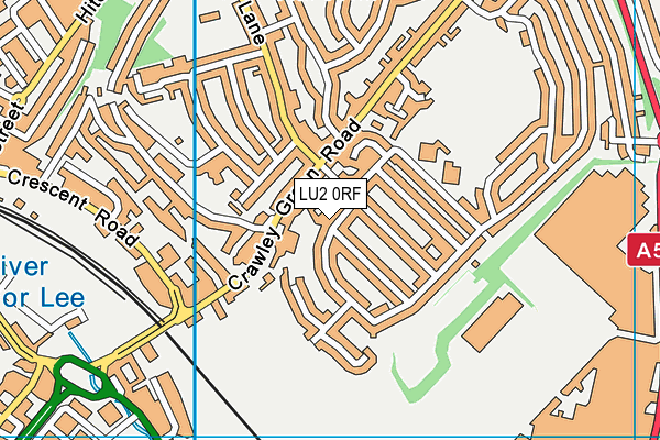 LU2 0RF map - OS VectorMap District (Ordnance Survey)