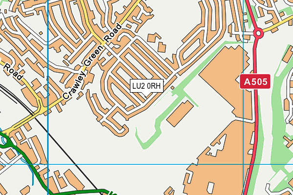 LU2 0RH map - OS VectorMap District (Ordnance Survey)