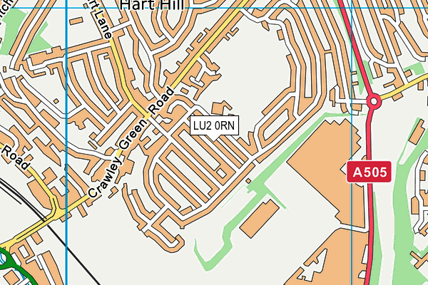 LU2 0RN map - OS VectorMap District (Ordnance Survey)