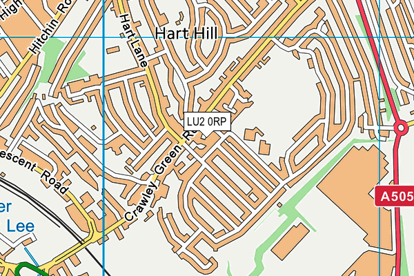 LU2 0RP map - OS VectorMap District (Ordnance Survey)