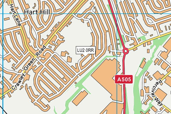 LU2 0RR map - OS VectorMap District (Ordnance Survey)