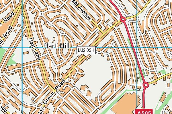 LU2 0SH map - OS VectorMap District (Ordnance Survey)