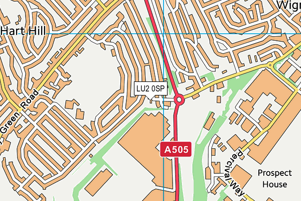 LU2 0SP map - OS VectorMap District (Ordnance Survey)