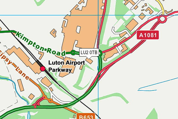 LU2 0TB map - OS VectorMap District (Ordnance Survey)