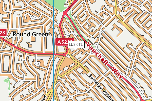 LU2 0TL map - OS VectorMap District (Ordnance Survey)