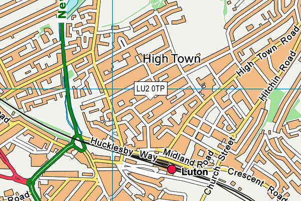 LU2 0TP map - OS VectorMap District (Ordnance Survey)