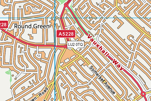 LU2 0TQ map - OS VectorMap District (Ordnance Survey)