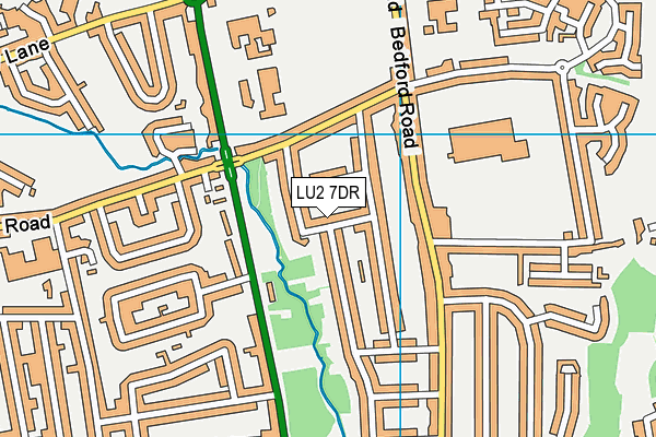 LU2 7DR map - OS VectorMap District (Ordnance Survey)