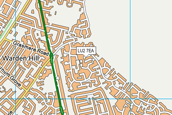 LU2 7EA map - OS VectorMap District (Ordnance Survey)