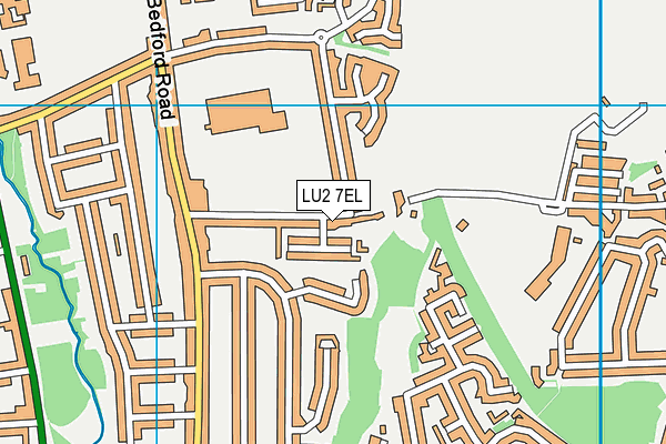 LU2 7EL map - OS VectorMap District (Ordnance Survey)