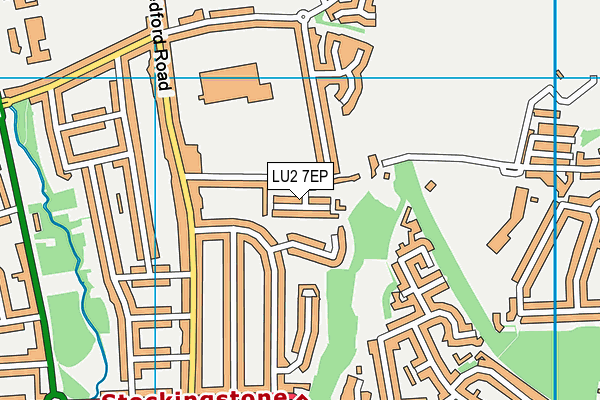 LU2 7EP map - OS VectorMap District (Ordnance Survey)