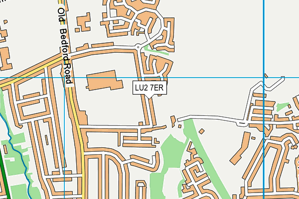 LU2 7ER map - OS VectorMap District (Ordnance Survey)