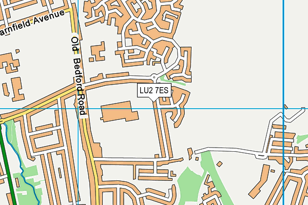 LU2 7ES map - OS VectorMap District (Ordnance Survey)